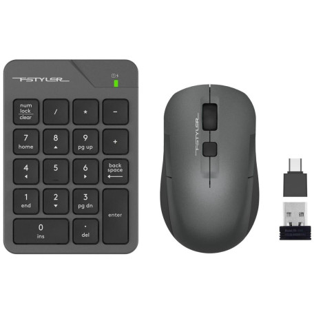 Комплект (Клавіатура та миша) A4Tech FG1600C Air2 Grey (FG1600C Air2 (Grey))