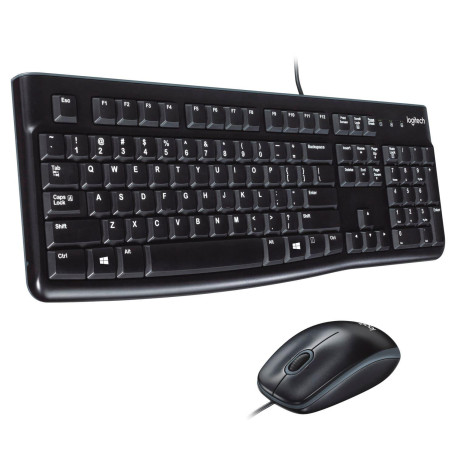 Комплект (Клавіатура та миша) Logitech MK120 Desktop USB Black (920-002563)