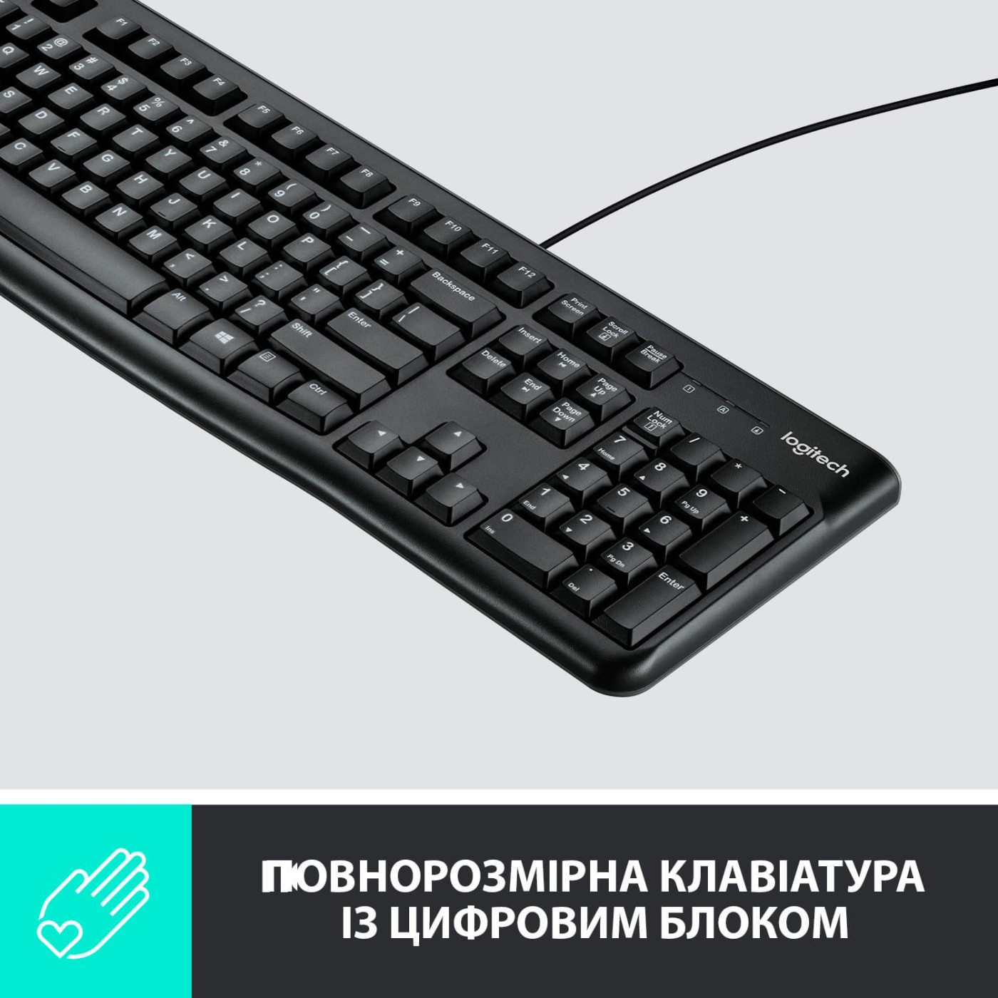 Комплект (Клавиатура та Миша) Logitech MK120 Desktop (L920-002563) USB Black