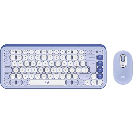 Комплект (Клавиатура и мышь) Logitech Pop Icon Combo Lilac (920-013078)