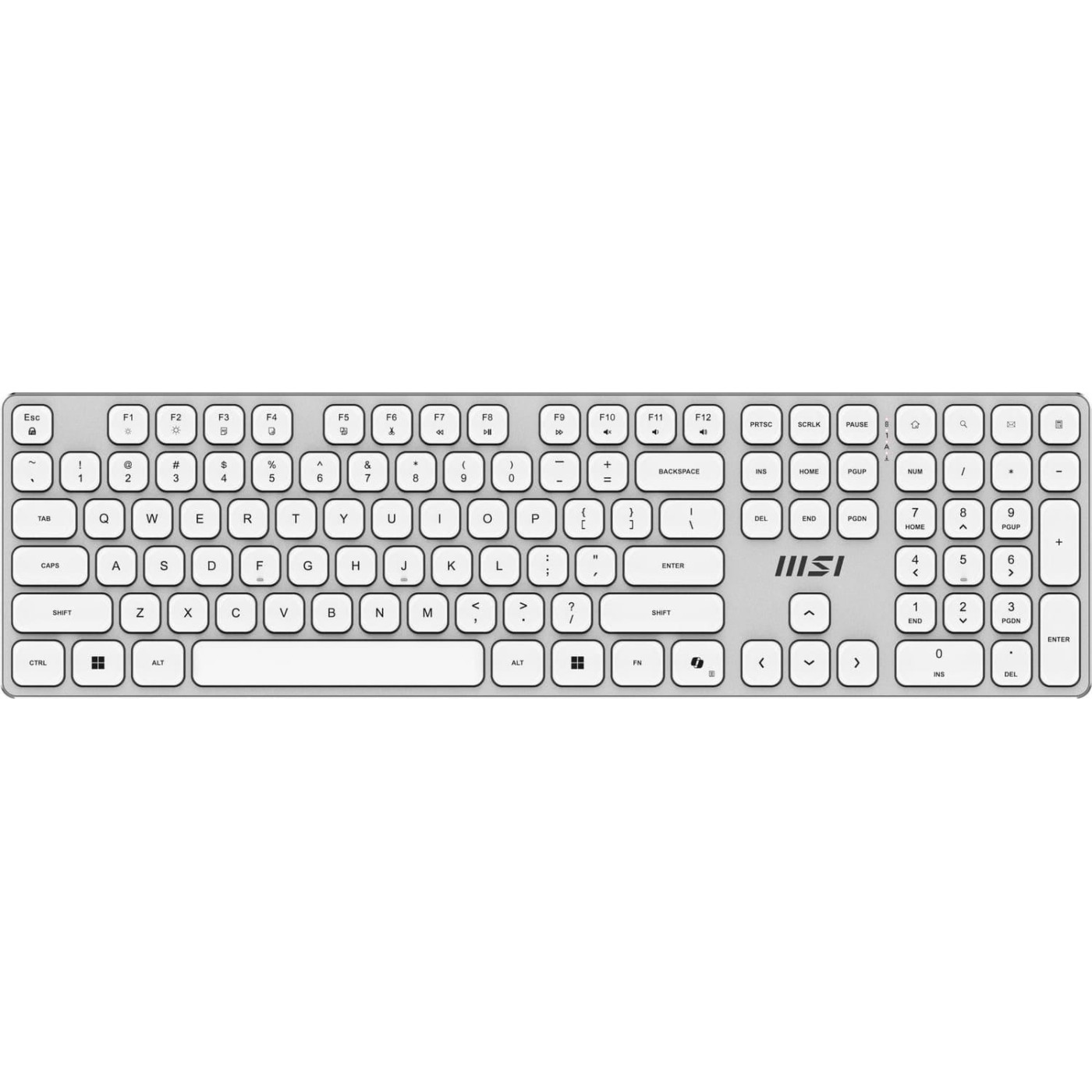 Комплект (клавіатура та миша) MSI K210 W White