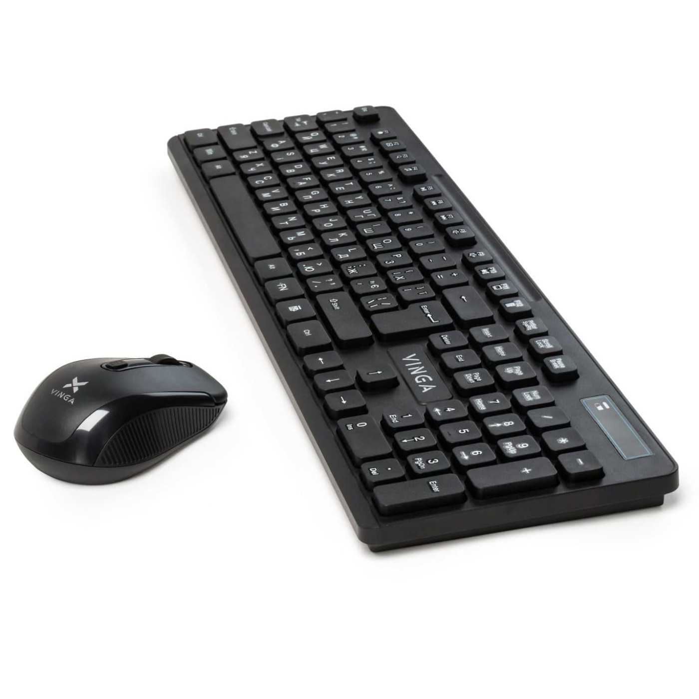 Комплект (Клавиатура и мышь) Vinga KBSW-100 Wireless Black (KBSW-100)
