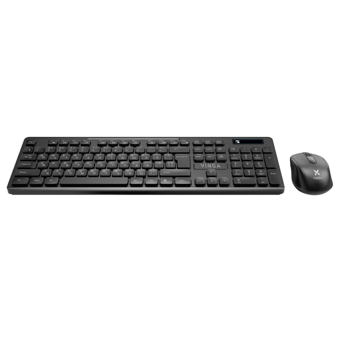 Комплект (Клавиатура и мышь) Vinga KBSW-100 Wireless Black (KBSW-100)