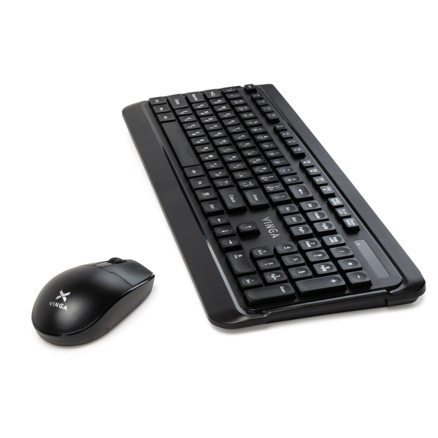 Комплект (Клавіатура та миша) Vinga KBSW-110 Wireless (KBSW-110) Black (KBSW-110 Black)