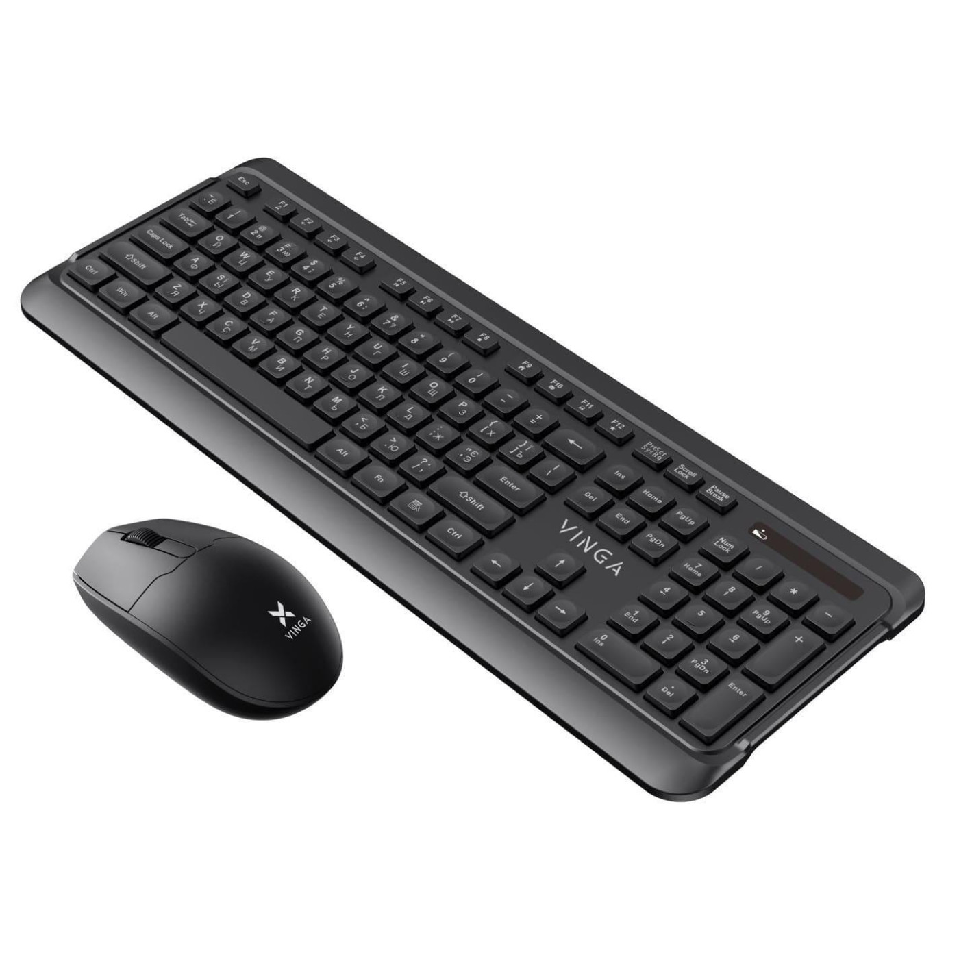 Комплект (Клавіатура та миша) Vinga KBSW-110 Wireless (KBSW-110) Black (KBSW-110 Black)