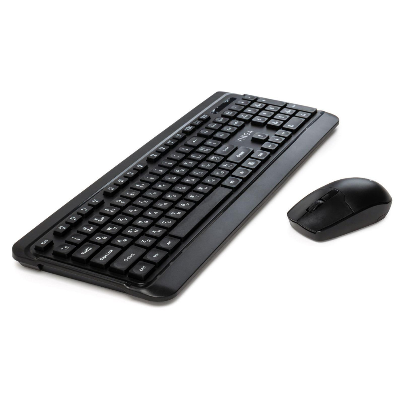 Комплект (Клавіатура та миша) Vinga KBSW-110 Wireless (KBSW-110) Black (KBSW-110 Black)