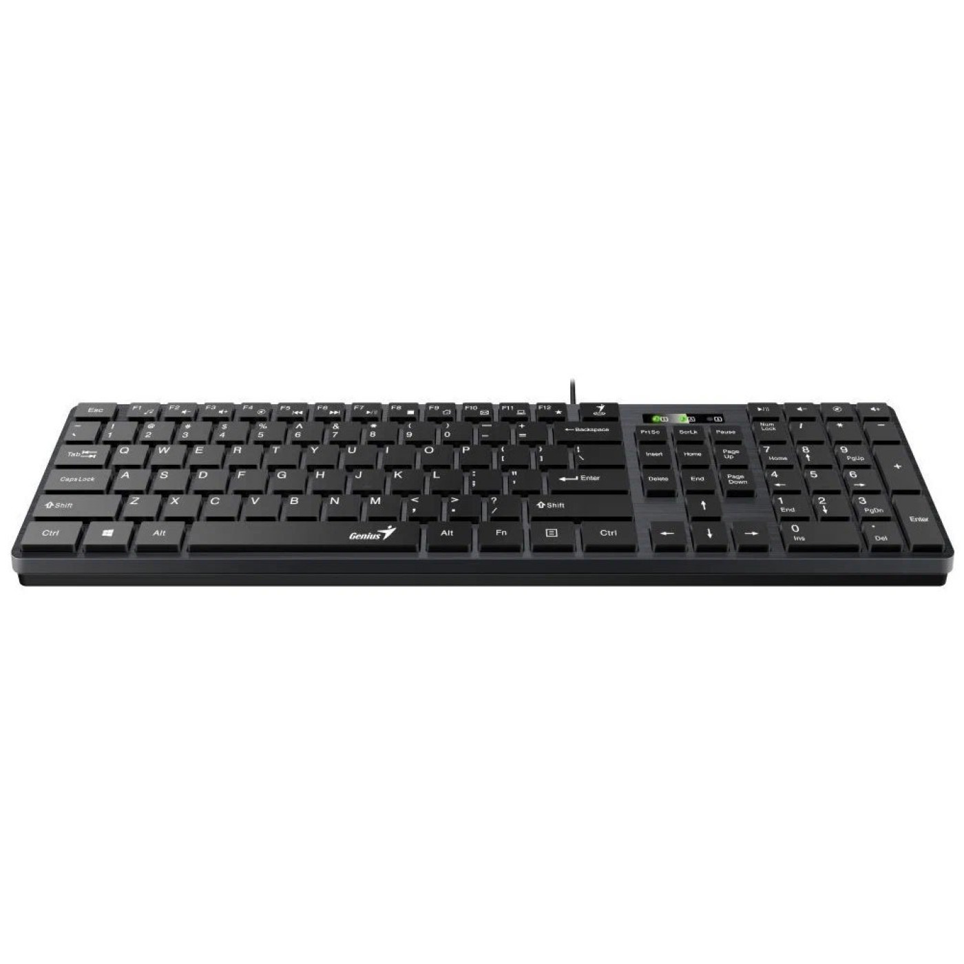 Комплект (клавиатура + мышь) Genius C-126 SlimStar USB Black Ukr (31330007407)