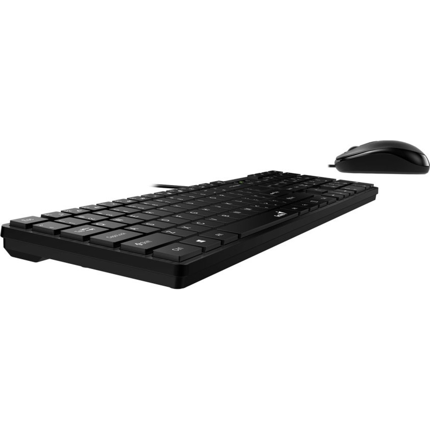 Комплект (клавиатура + мышь) Genius C-126 SlimStar USB Black Ukr (31330007407)