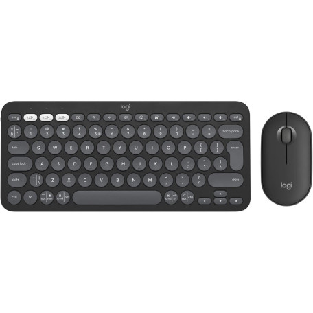 Комплект (Клавиатура и мышь) Logitech Pebble 2 Combo Tonal UA Graphite (920-012239)