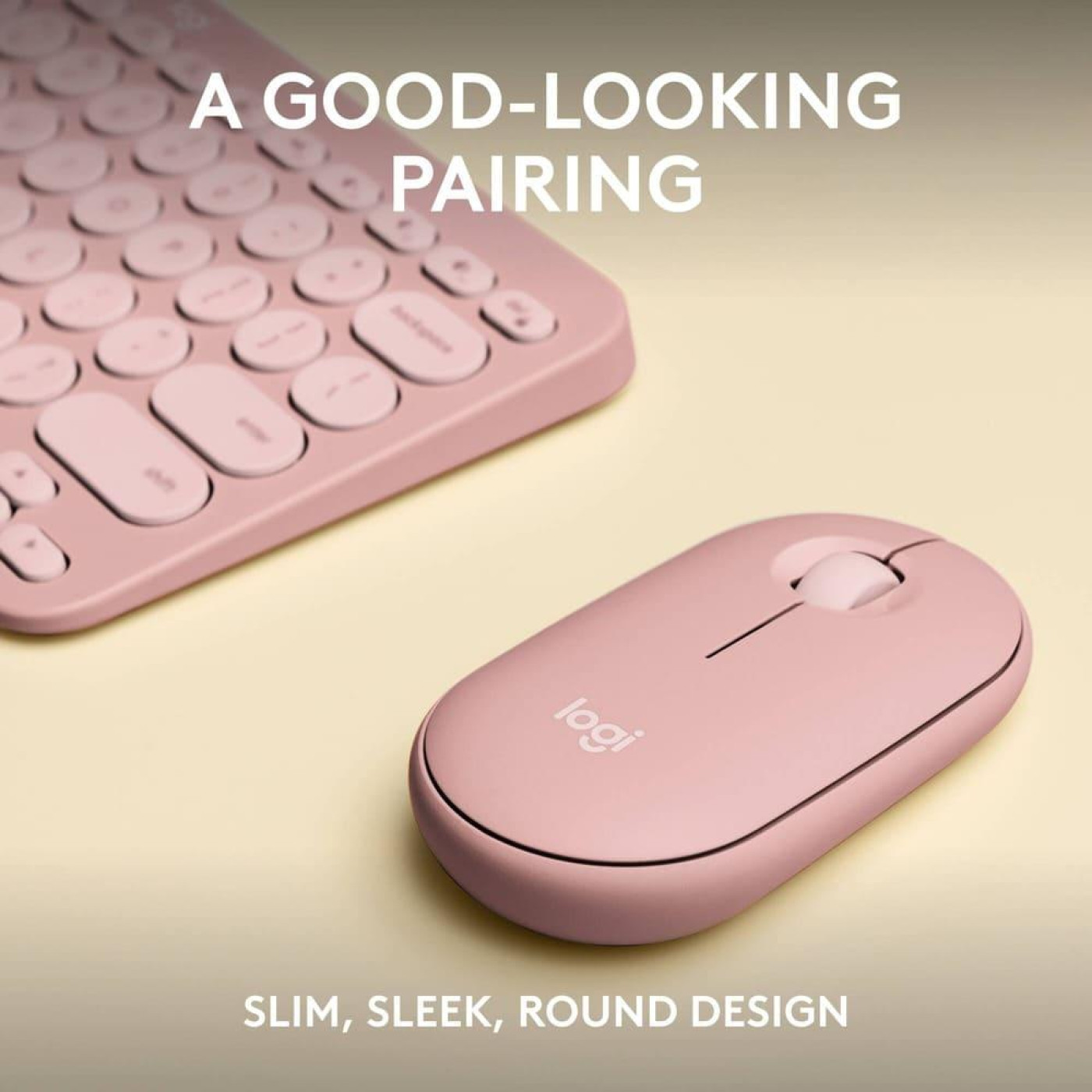 LOGITECH Pebble 2 Combo - TONAL ROSE - US INTъL - 2.4GHZ/BT - INTNL-973 - UNIVERSAL