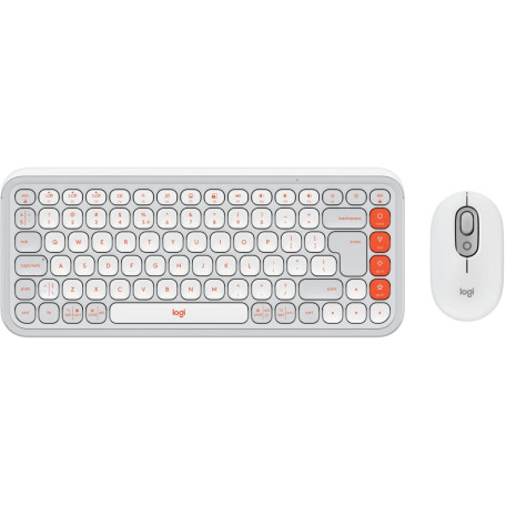 Комплект (Клавиатура и мышь) Logitech Pop Icon Combo Off-White (920-013141)