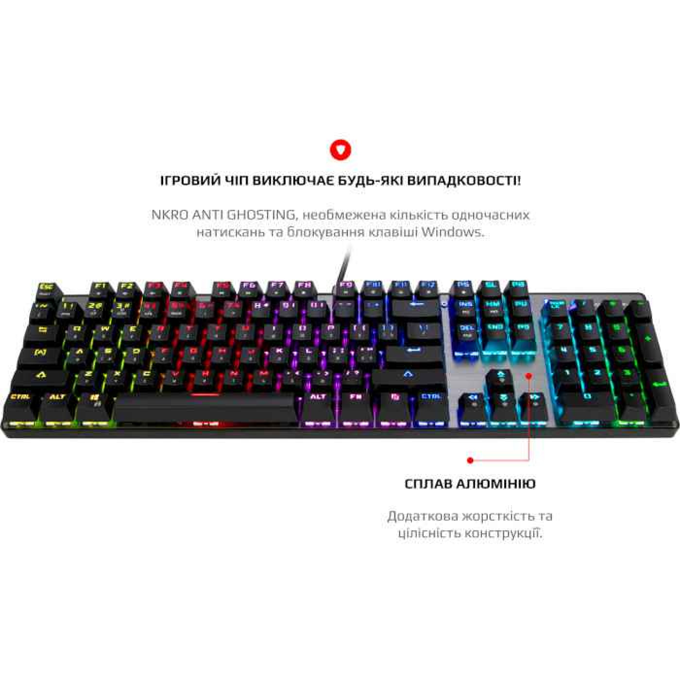 Комплект (клавіатура + миша) Motospeed CK888 Outemu Red Silver/Black USB (mtck888mr)