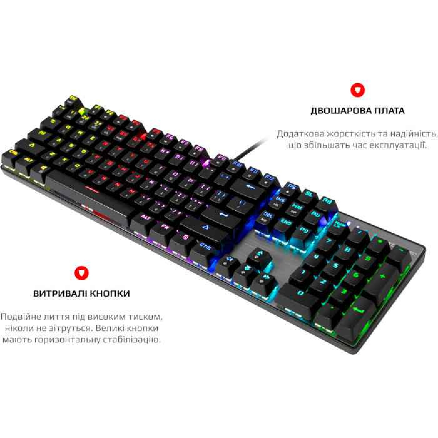 Комплект (клавіатура + миша) Motospeed CK888 Outemu Red Silver/Black USB (mtck888mr)