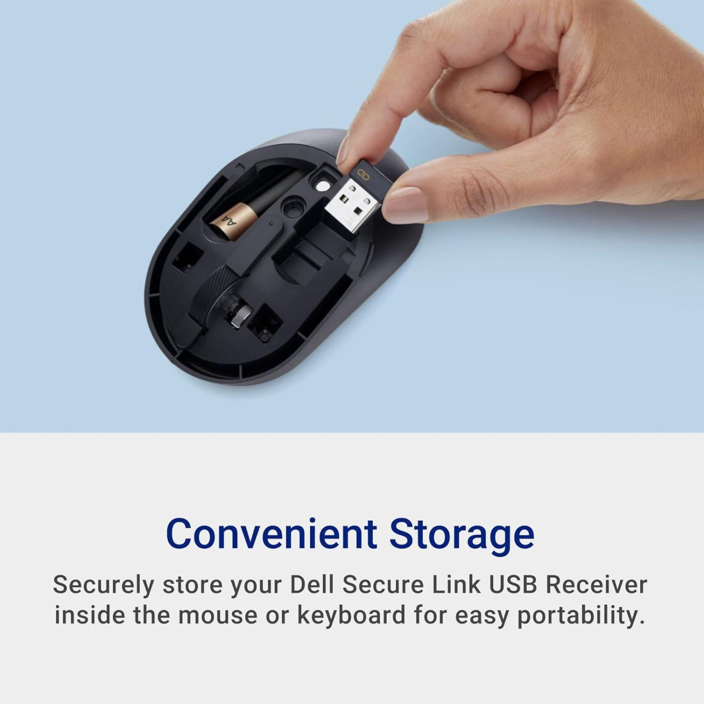 Комплект (Клавиатура и Мыша) Dell Pro Compact Silent KM555 UA