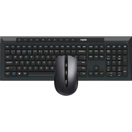 Комплект (Клавіатура та миша) Rapoo 8210M Wireless/Bluetooth Black (8210M black)