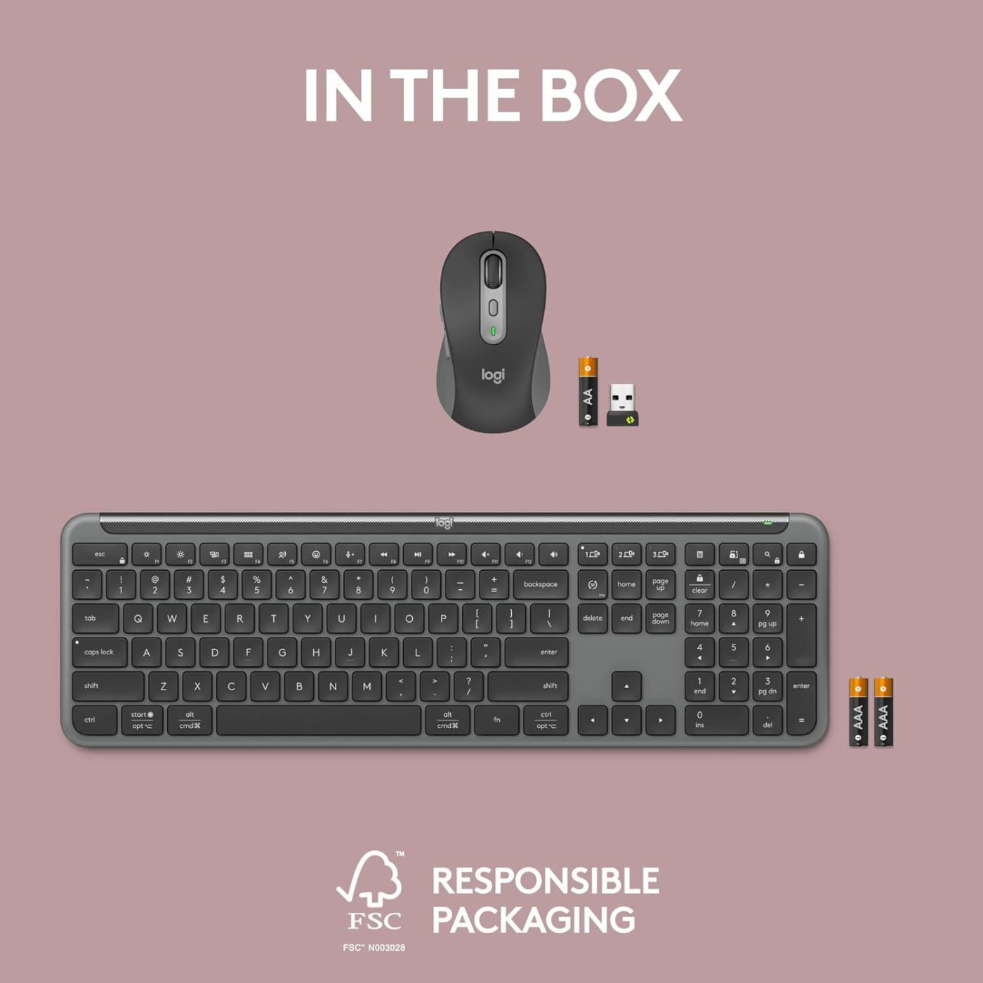 Комплект Logitech Signature MK950 Slim Combo for Business Graphite UA (920-012508)