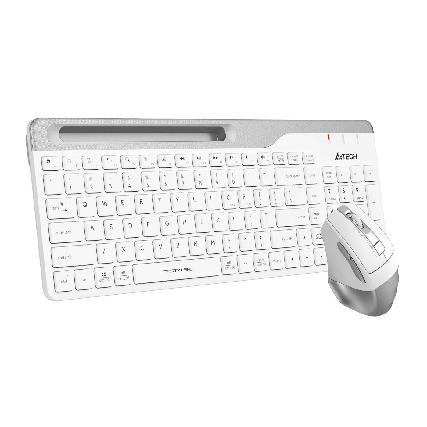 Комплект (Клавіатура та Миша) A4Tech FB2535C Fstyler Wireless White