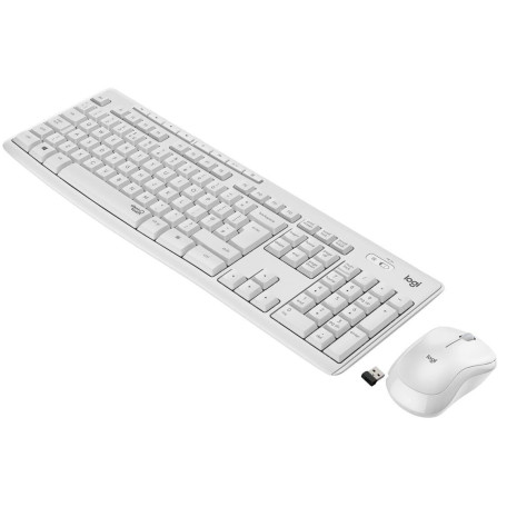 Комплект (Клавіатура та миша) Logitech MK295 Silent Combo Wireless Off-White (920-009824)