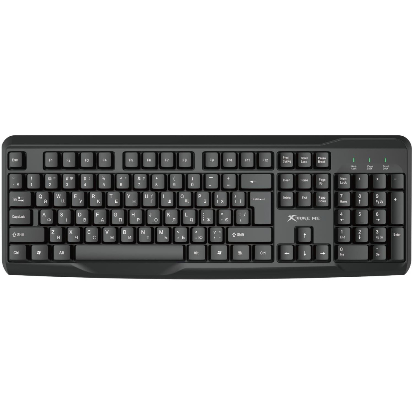 Комплект (Клавиатура та Миша) XTRIKE ME MK-207 UA USB Black
