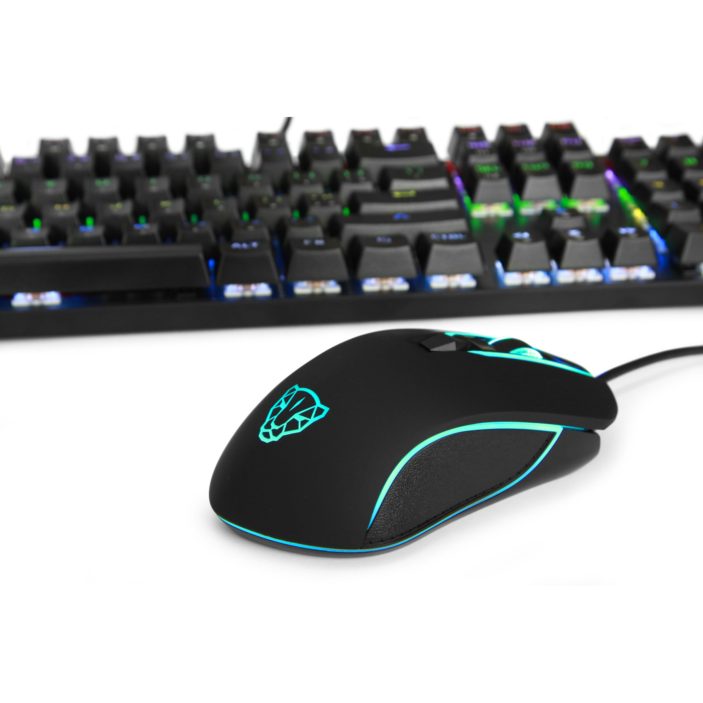 Комплект (клавіатура + миша) Motospeed CK888 Outemu Red Silver/Black USB (mtck888mr)