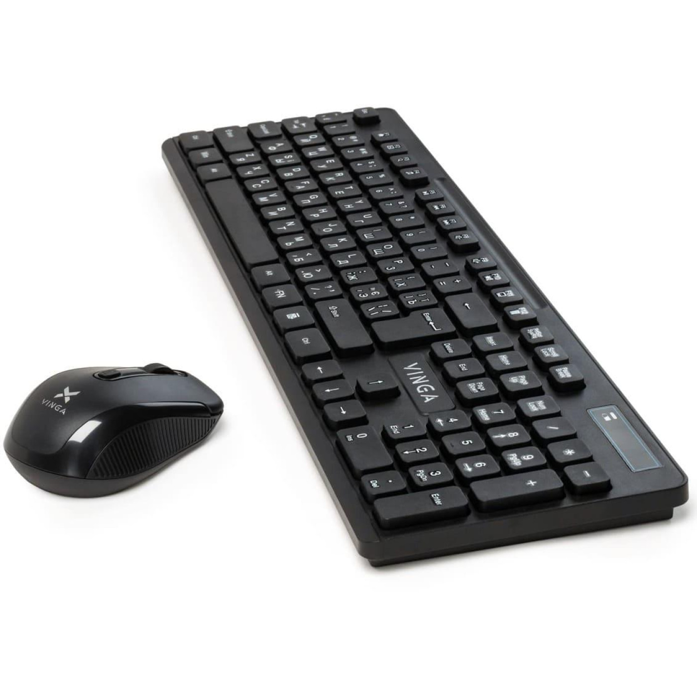 Комплект (Клавиатура та Миша) Vinga KBSW-100 Wireless (KBSW-100) Black