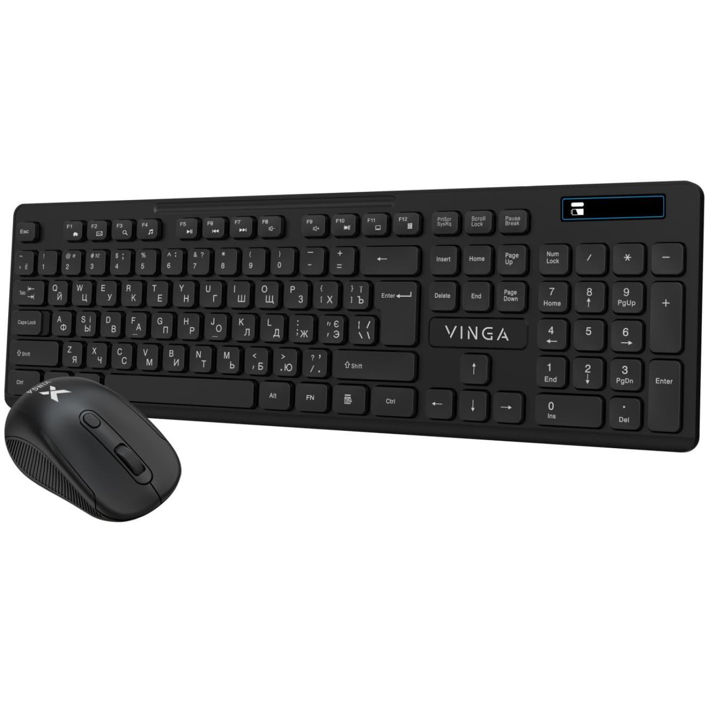 Комплект (Клавиатура та Миша) Vinga KBSW-100 Wireless (KBSW-100) Black