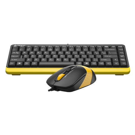 Комплект (Клавіатура та миша) A4Tech F1110 Fstyler USB Black-Yelloy (F1110 (Bumblebee))