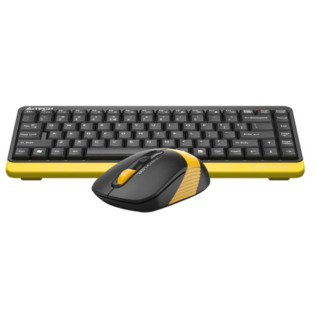 Комплект (Клавіатура та миша) A4Tech FG1110 Fstyler Wireless Black-Yelloy (FG1110 (Bumblebee))