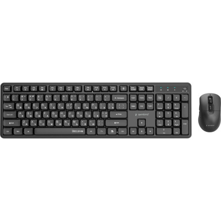 Комплект (Клавіатура та миша) Gembird KBS-WMS-01-CYRL Black (KBS-WMS-01-CYRL)