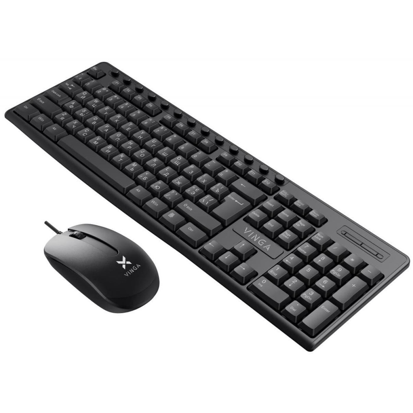 Комплект (клавіатура + миша) Vinga (KBS-300) (KBS-300 Black)