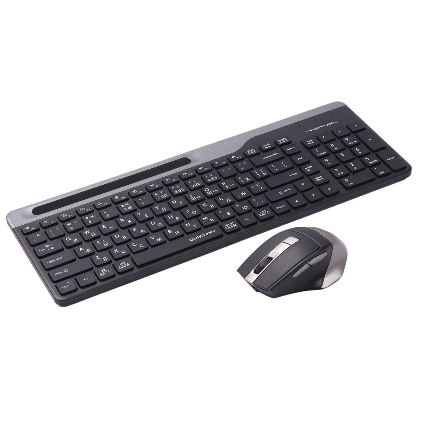 Комплект (Клавиатура та Миша) A4Tech FB2535CS Fstyler Wireless Smoky Grey