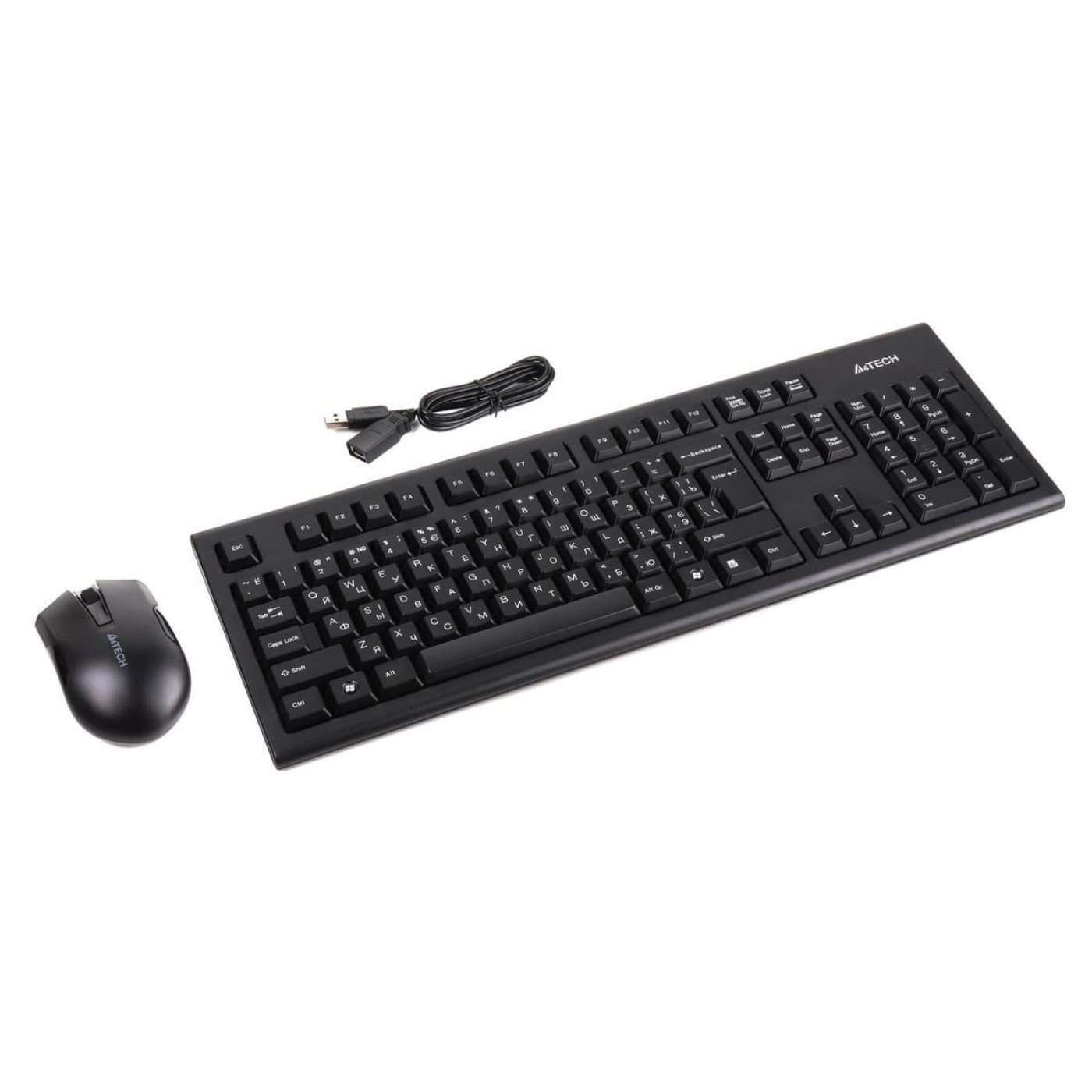 Комплект (Клавіатура та миша) A4Tech 3000N Black (3000N)