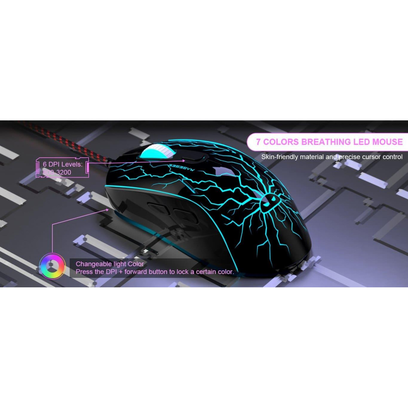 Комплект (Клавиатура и мышь) MageGee K1 Combo (6971969723900-UA) Black