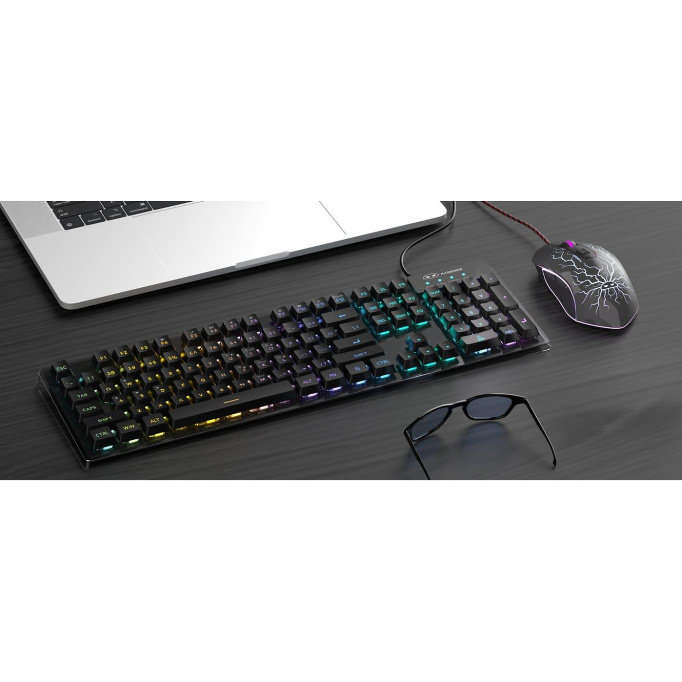 Комплект (Клавиатура и мышь) MageGee K1 Combo (6971969723900-UA) Black