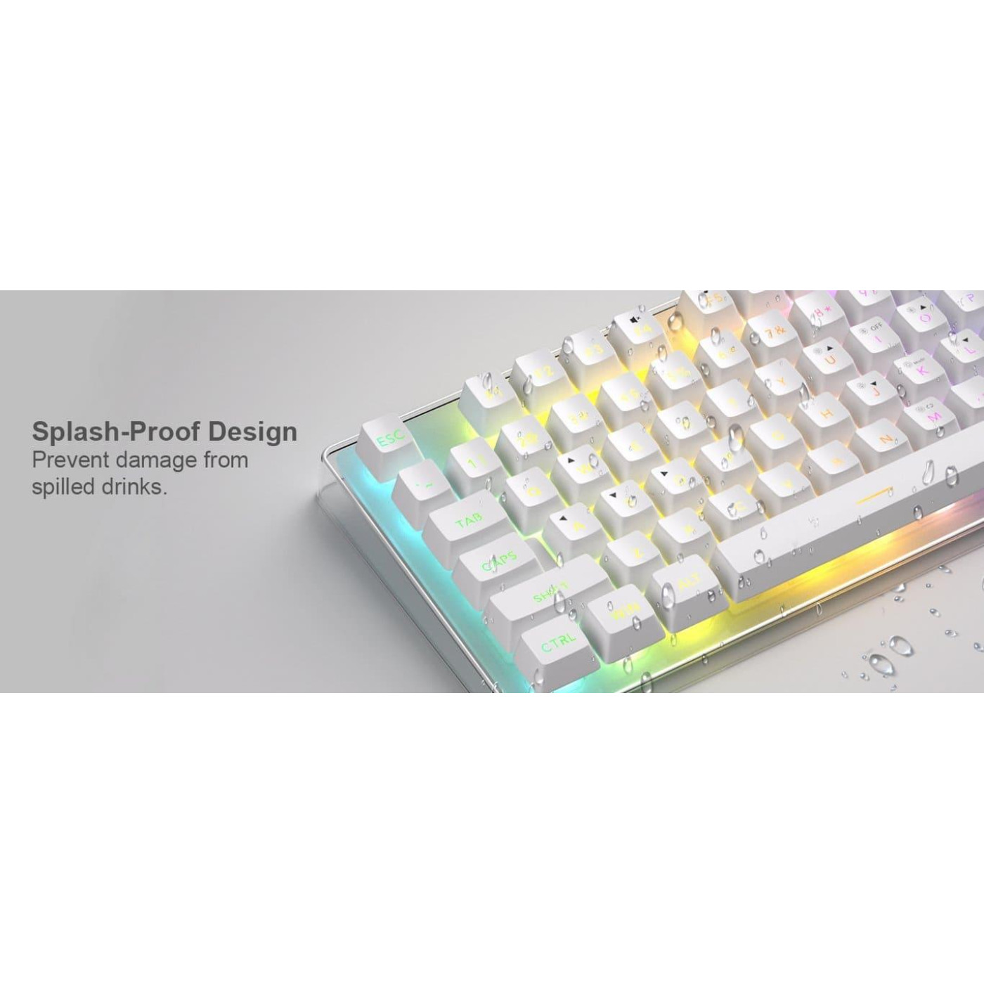 Комплект (Клавиатура и мышь) MageGee K1 Combo (6971969723870-UA) White