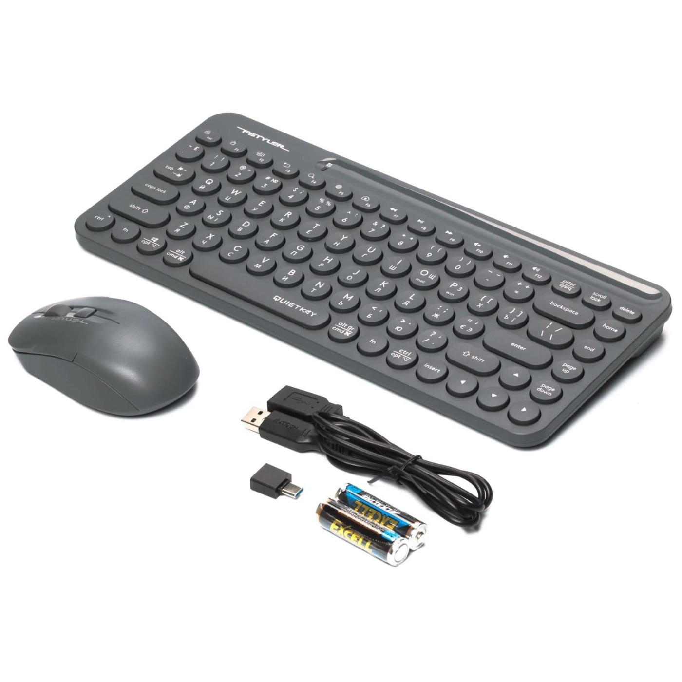 Комплект (Клавиатура та Миша) A4Tech FG3200 Air Wireless Grey