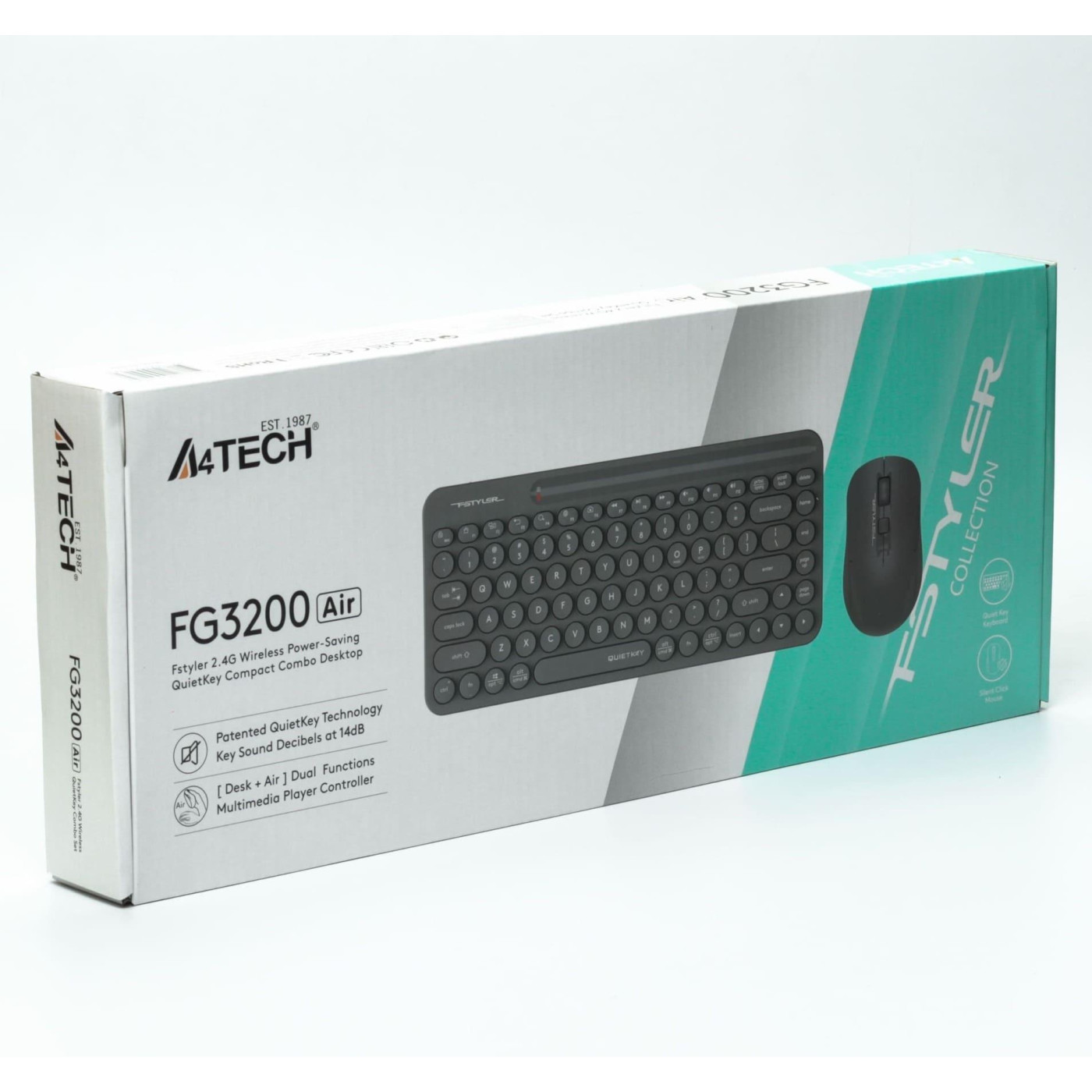 Комплект (Клавиатура та Миша) A4Tech FG3200 Air Wireless Grey