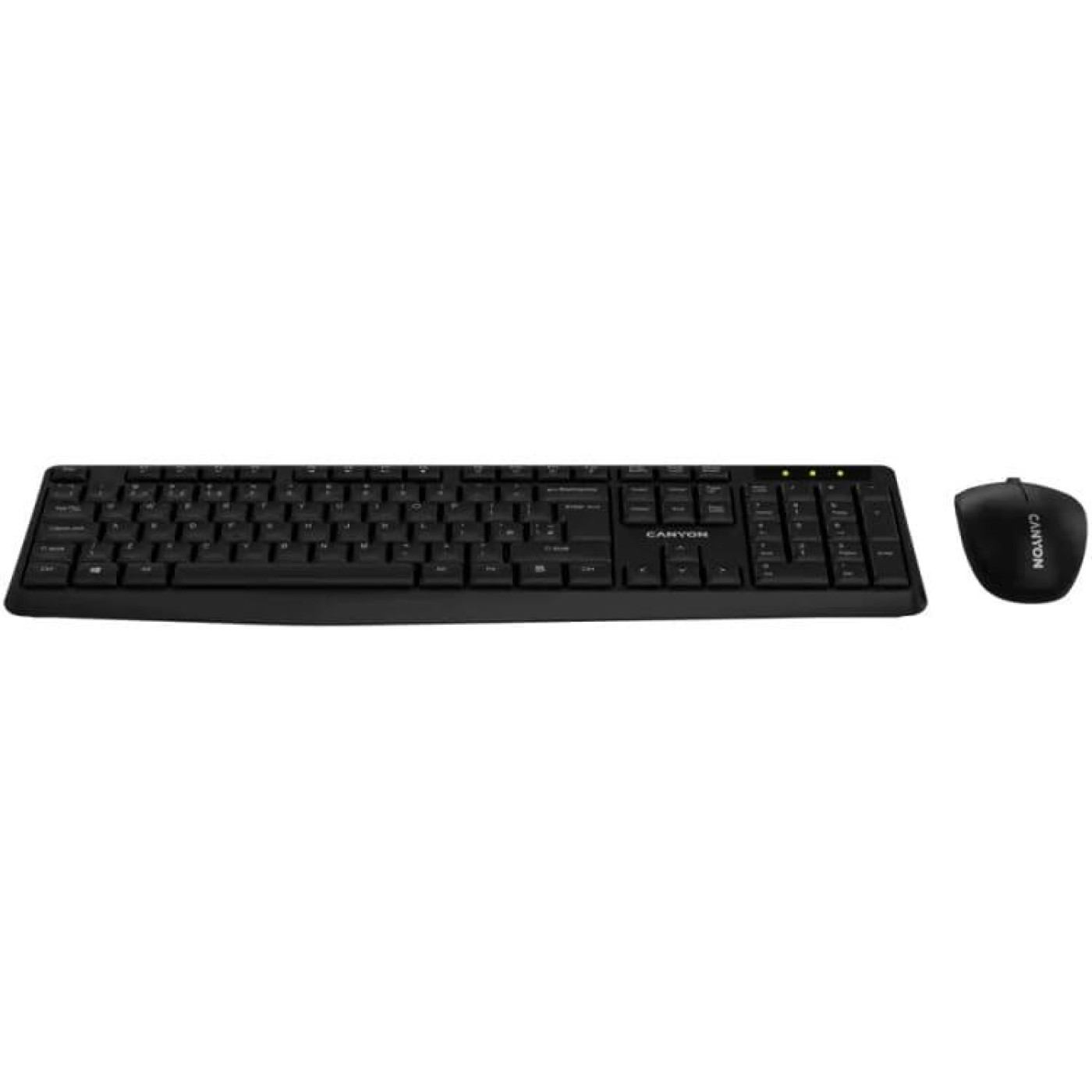 Комплект (Клавіатура та миша) CANYON SET-W01 Keyboard+Mouse Wireless Black