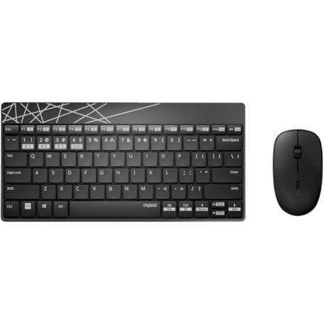 Комплект Rapoo 8000M Wireless Black (8000M Black)