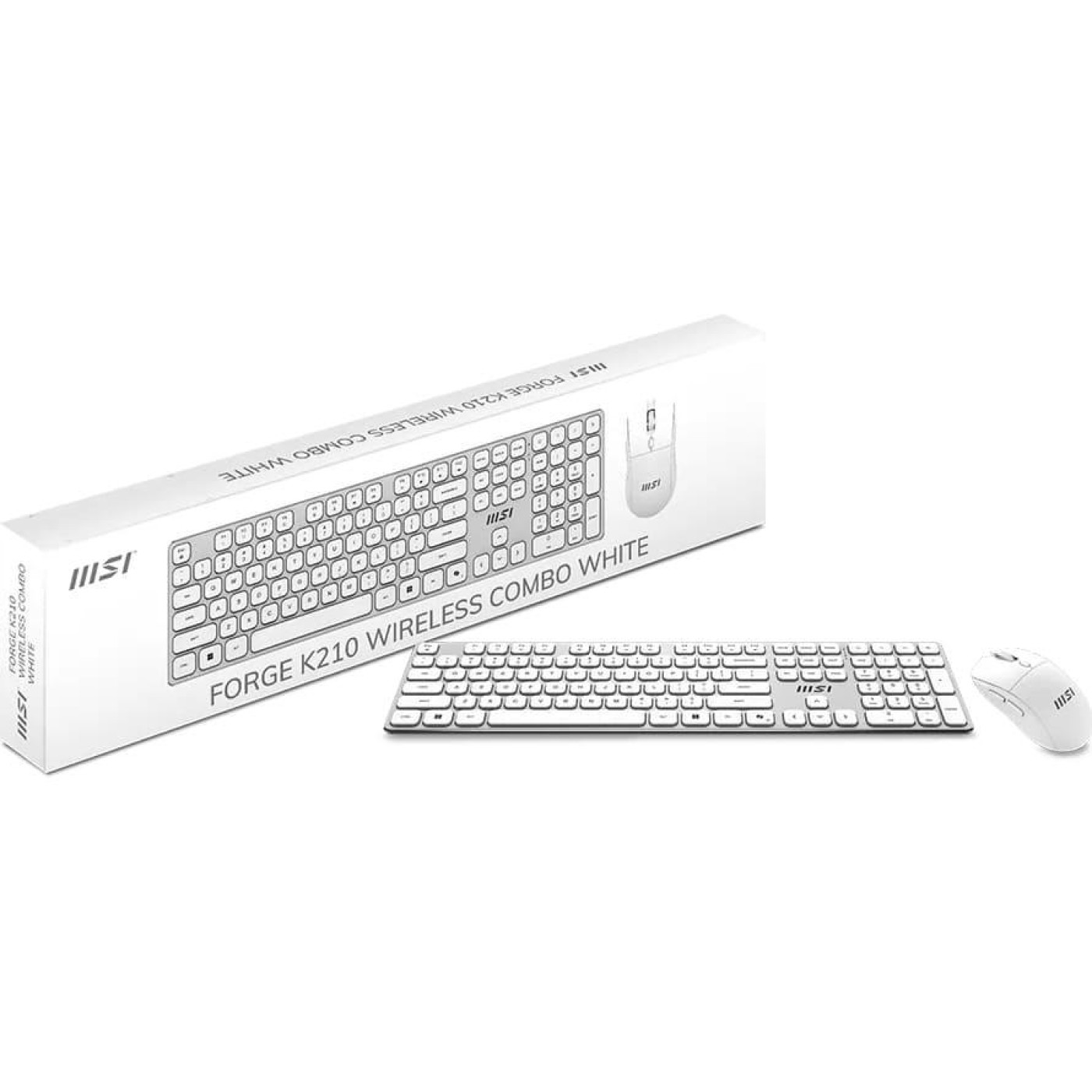 Комплект (Клавиатура и мышь) MSI FORGE K210 W COMBO White UA Wireless (S11-43UA205-Y92)