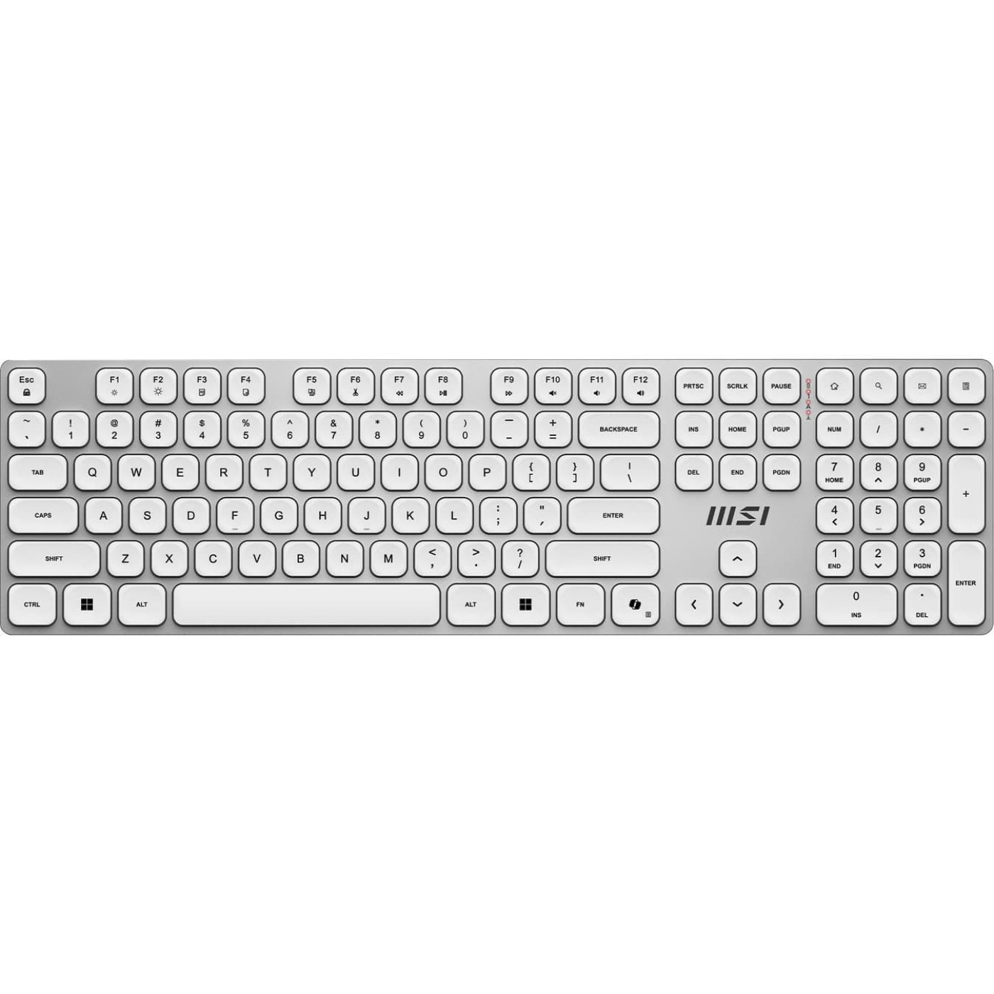 Комплект (Клавиатура и мышь) MSI FORGE K210 W COMBO White UA Wireless (S11-43UA205-Y92)