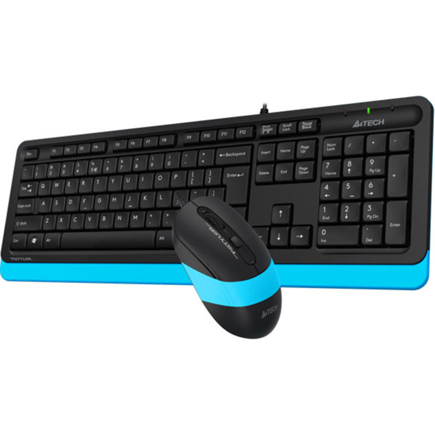 Комплект (Клавіатура та миша) A4Tech F1010 Fstyler USB Black-Blue (F1010 (Blue))