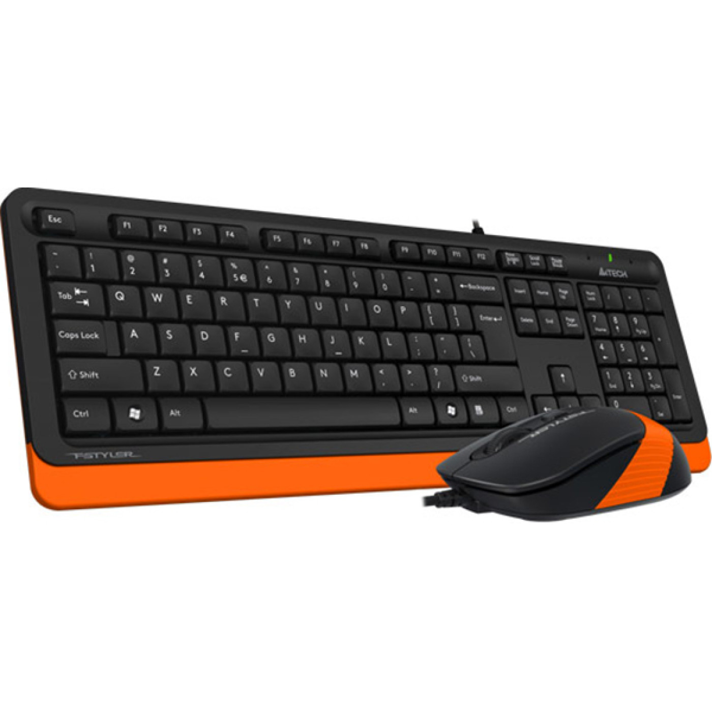 Комплект (Клавіатура та миша) A4Tech F1010 Fstyler USB Black-Orange (F1010 (Orange))