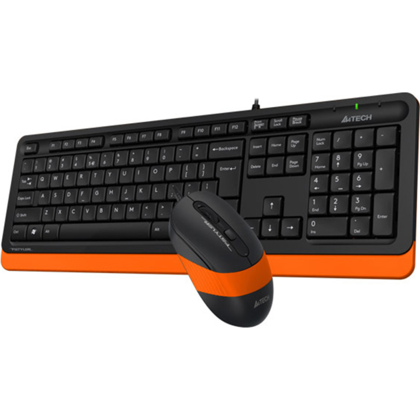 Комплект (Клавіатура та миша) A4Tech F1010 Fstyler USB Black-Orange (F1010 (Orange))
