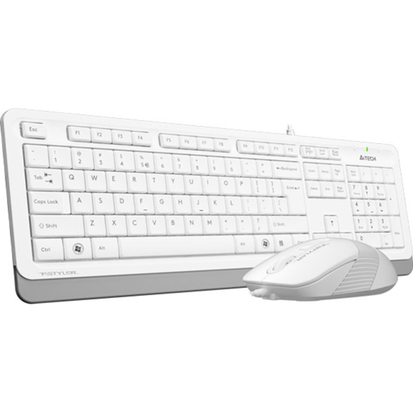 Комплект (клавиатура + мышь) A4Tech F1010 USB White (F1010 (White))