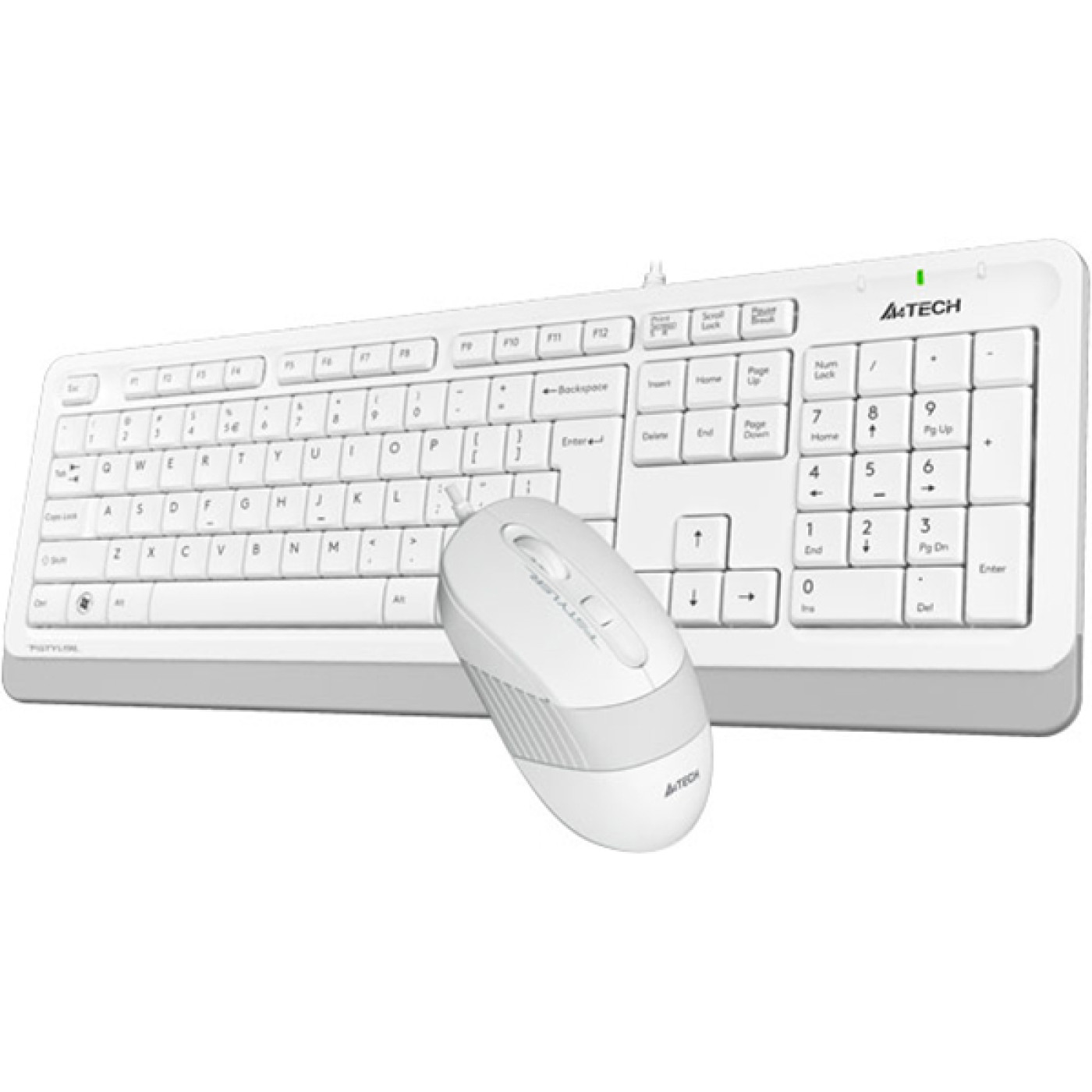 Комплект (клавиатура + мышь) A4Tech F1010 USB White (F1010 (White))