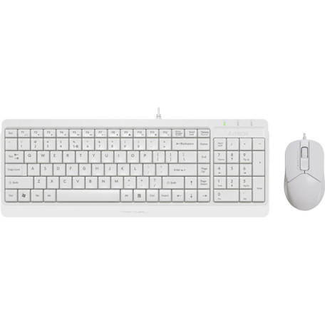 Комплект (Клавіатура та миша) A4Tech F1512 Fstyler USB White (F1512 (White))