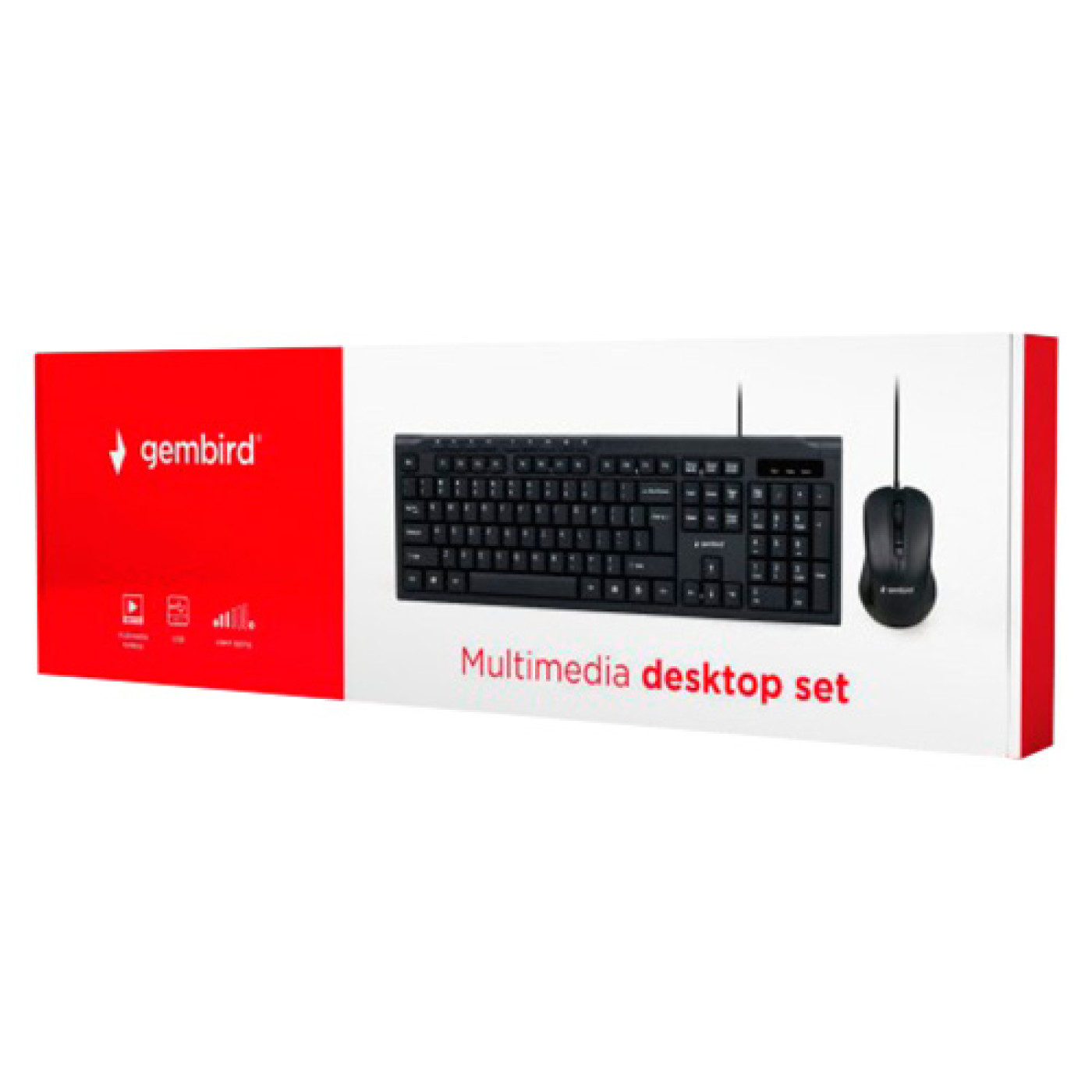 Комплект (клавіатура + миша) Gembird USB Black (KBS-UM-03-UA)