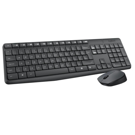 Комплект (Клавіатура та миша) Logitech MK235 Combo Wireless Graphite (920-007931)