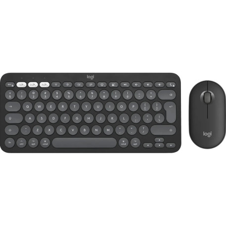 Комплект (Клавиатура и мышь) Logitech Pebble 2 Combo for Mac Wireless Graphite (920-012244)